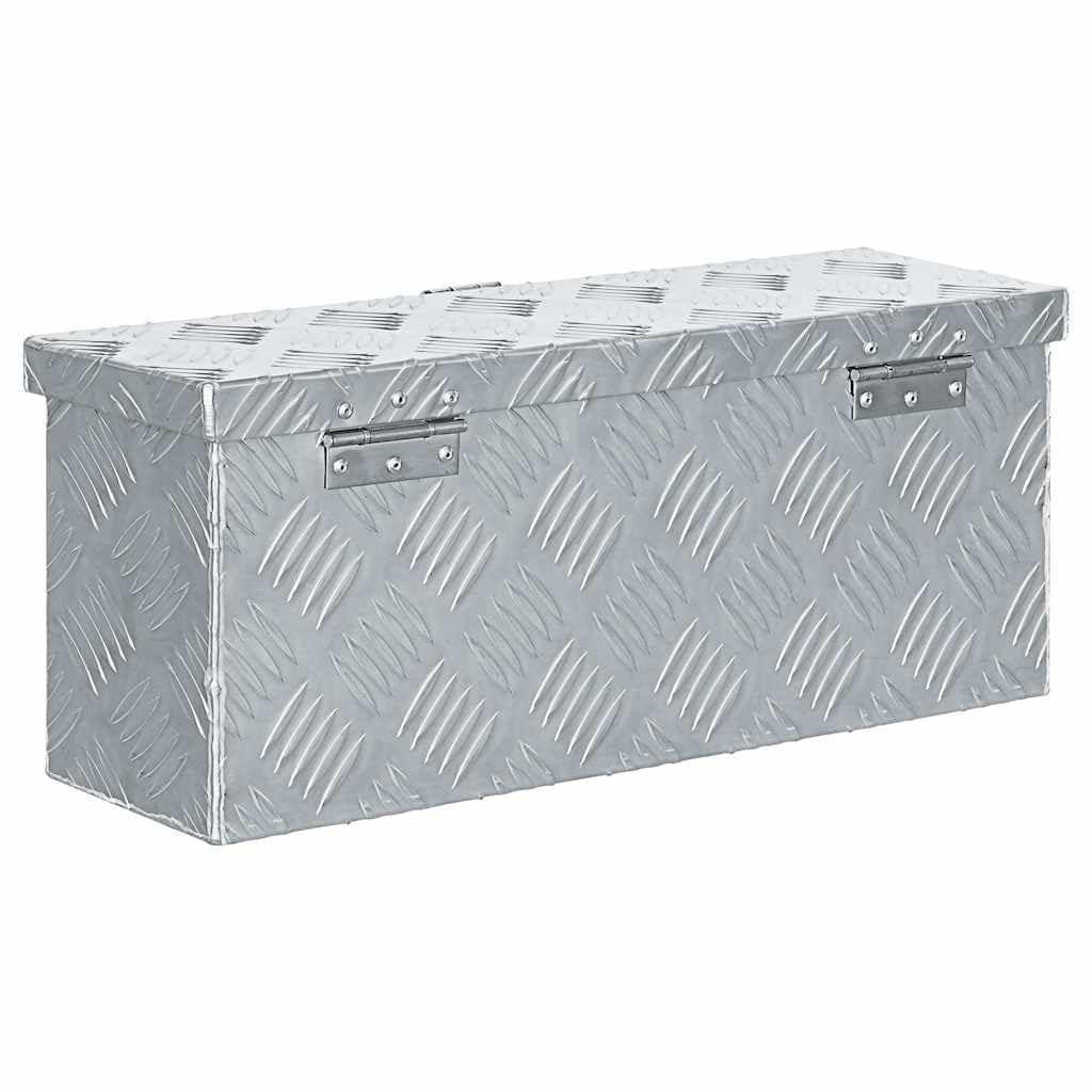 Genérico Caja de Aluminio 48,5x14x20 cm Plateada,Bricolaje,Accesorios de Bricolaje,Organización y Almacenamiento de Herramientas,Cajas de herramientas-142935