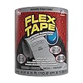 Flex Tape, Original Thick Flexible Rubberized Waterproof Tape - Seal and Patch Leaks, Works Underwater, Indoor Outdoor - Home RV Roof Plumbing and Pool Repairs, Gray, 4 in x 5 ft, Pack of 1
