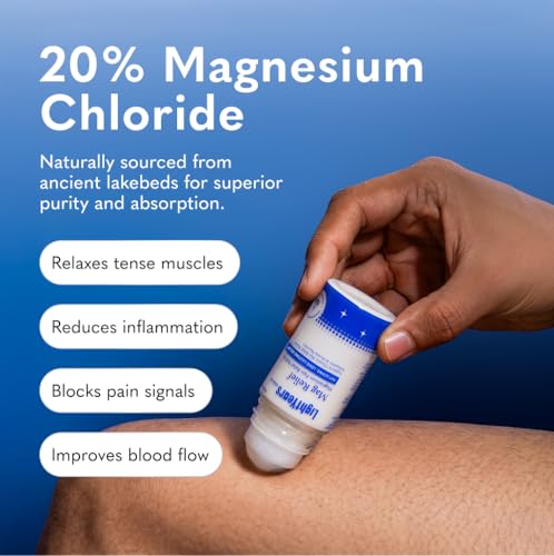Image of LightYears Mag Relief Pain-Relief Roll-On | Topical Magnesium | Helps Support Instant Relief for Back, Knee, Neck, Joint & Muscle Pain | Cooling Non-Greasy Formula | Easy Application (50 ml)