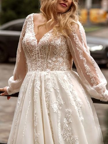 Plus Size Wedding Dresses for Women Off Shoulder Long Ball Gowns 2025 Sweetheart Lace Appliques Tulles Bridal Gowns2