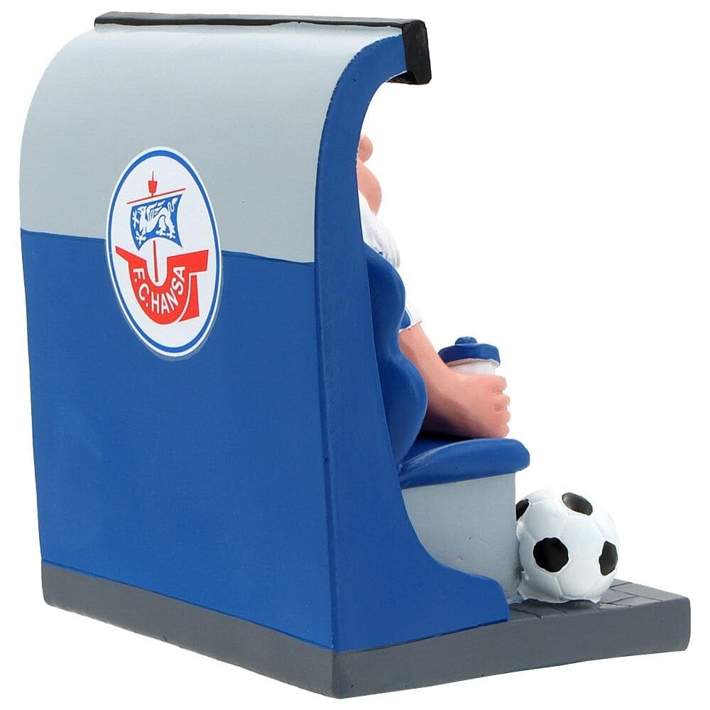 F.C. Hansa Rostock Gartenzwerg "Ersatzbank" klein