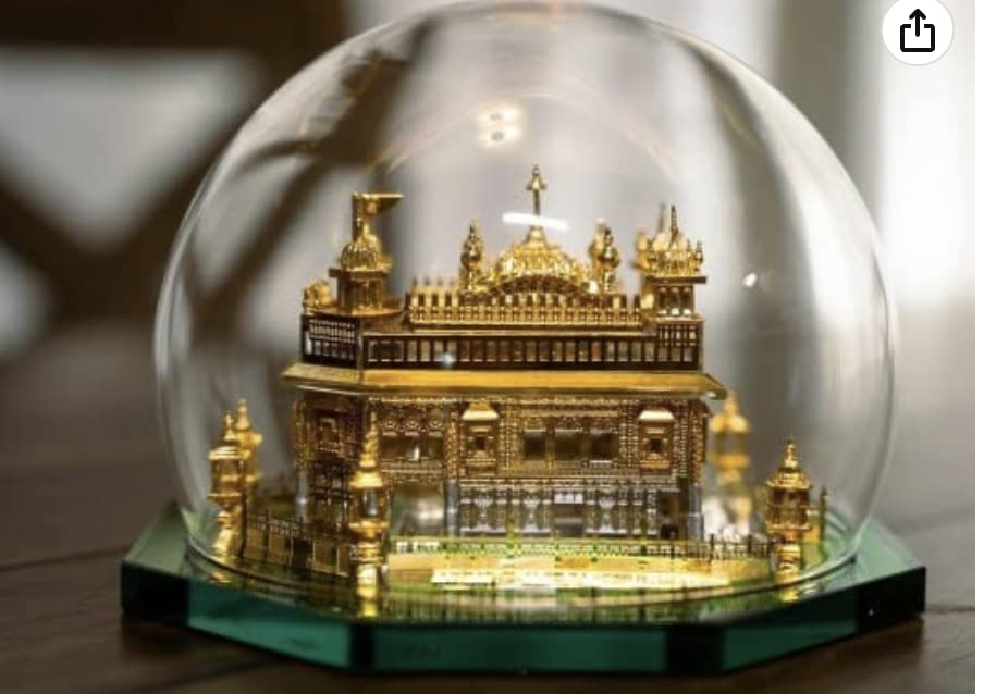 Modelo Templo Dorado Amritsar Miniatura Cristal Religiosa miniatura 5