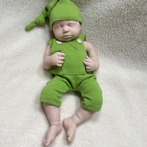 Oppaionaho Realistische 50,8 cm weiche Ganzkörper-Puppe aus solidem Silikon, 50 cm, lebensechte unlackierte Neugeborene, Kleinkinder, Mädchen, DIY, blanko Puppe – Bild 7