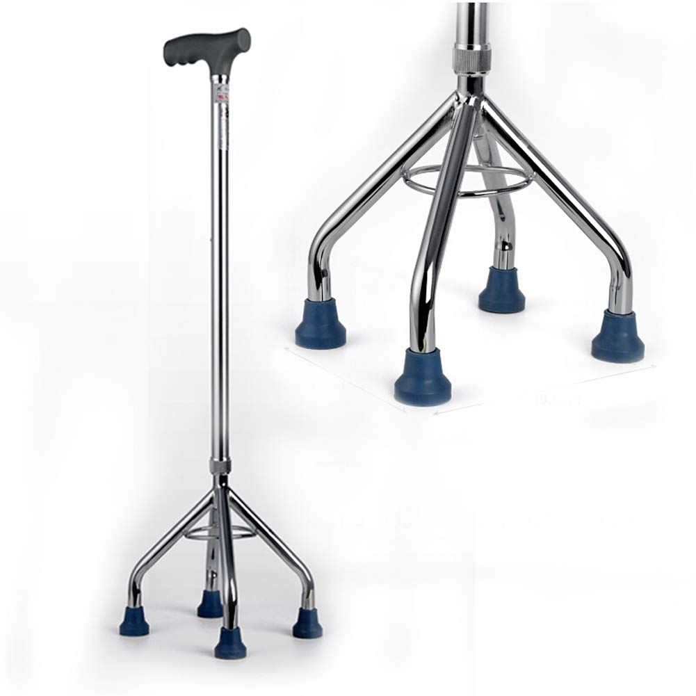 Bastoni Da Passeggio Per Anziani, Canne Telescopiche A Quattro Angoli Stabili A Quattro Zampe Per Anziani, Ausili Per Camminare Per Disabili