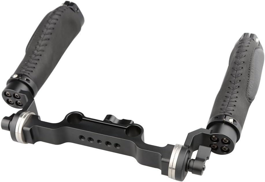 Super Deal Product CAMVATE Leather Handle 15mm Rod Shoulder Mount Rig with Rosette Standard Accessory for DSLR(Black,M6 Thread,31.8 mm) Free Shipping Over $50 CAMVATE Leather Handle 15mm Rod Shoulder Mount Rig with Rosette Standard Accessory for DSLR(Black,M6 Thread,31.8 mm)