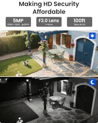 Outdoor Security Camera System with NVR