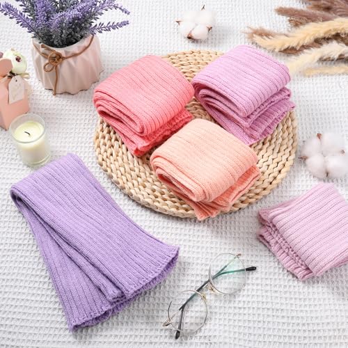 Image of Sintege 6 Pairs Kawaii Leg Warmers Japanese Style Knitted Loose Socks Leg Warmers for Girls Women Lolita Costume School