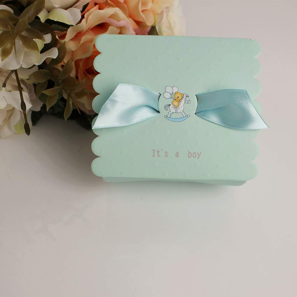 Lance Home® 50pz Bomboniere Carta, Cava Fuori Albero della Vita Candy scatole Regalo, Festa di Matrimonio Scatole Cubo Confetti di Nascita Bambino Compleanno Portaconfetti Segnaposto (Bianco