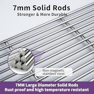 Votenli Full Size Cooking Grids Grates Replacement Parts for Traeger Pro 575 Pro 22