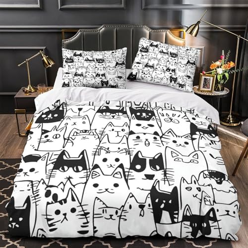 Linge de Lit Chat Astronaute Hypoallergénique pour Garçon - 2