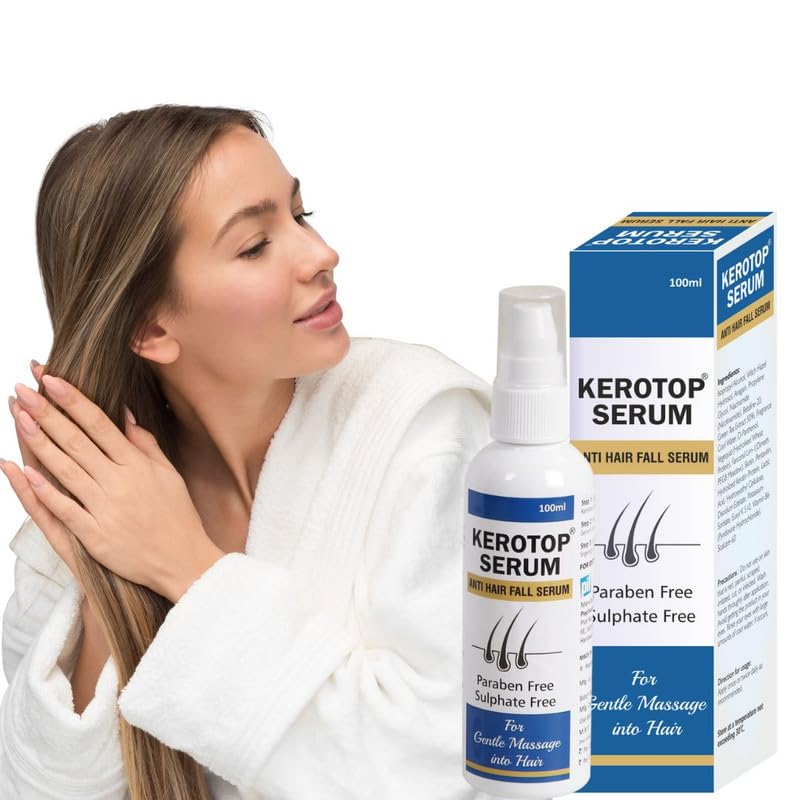 Pil Kerotop Anti Hairfall Hair Serum with Anagain Clinically Proven to Combat Hair Loss for Men and Women, Paraben & Sulfate Free (100 ML)