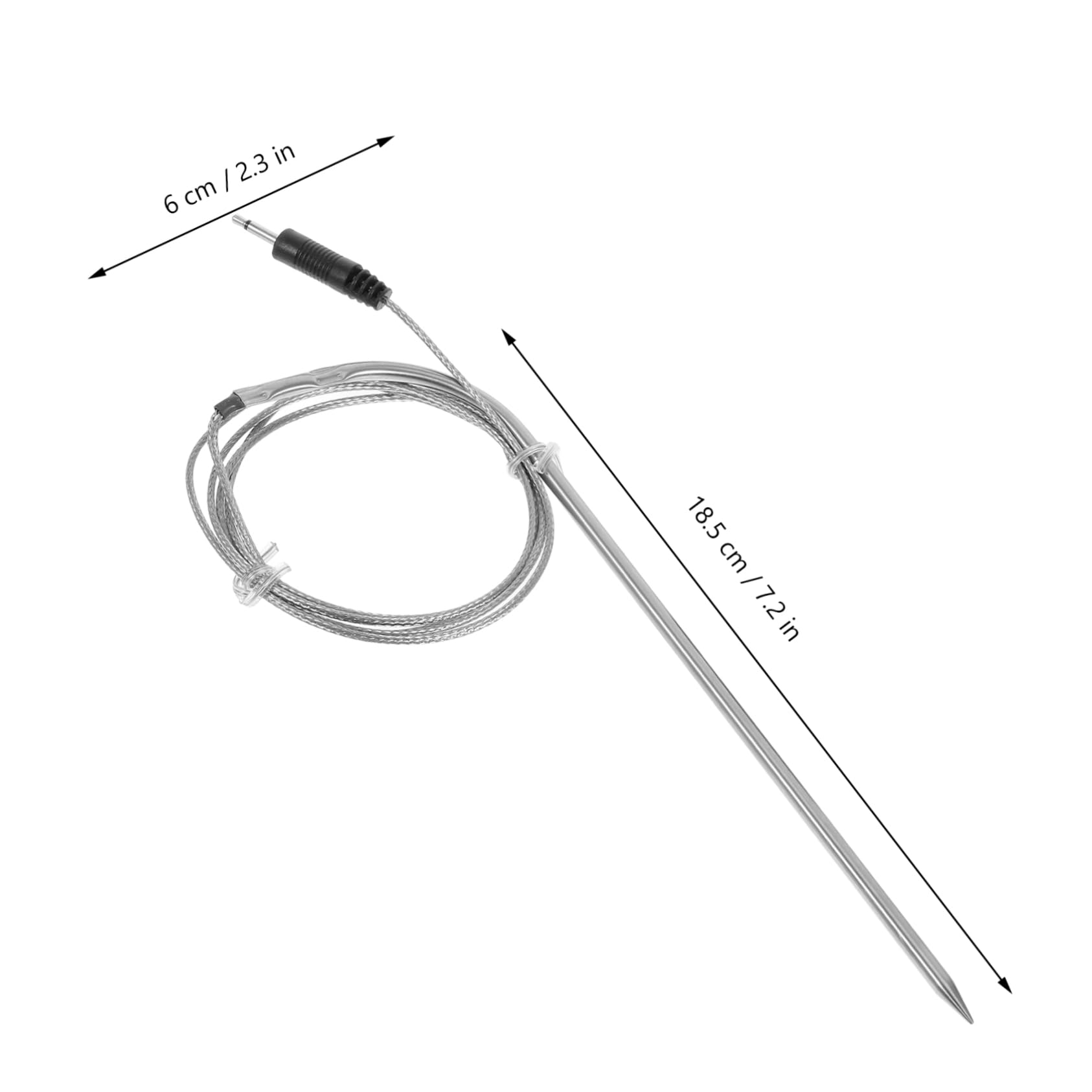 Abaodam Grill Thermometer Clip Meat Probe for Barbecue Temperature Meat Probe Replacement Grilling Thermometer BBQ Grill Temp Gauge
