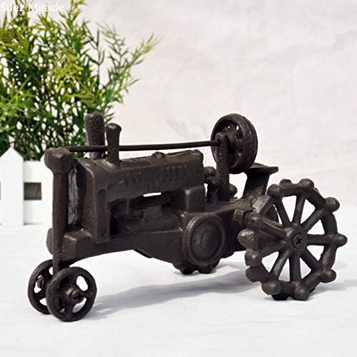 ZAMTAC Cast Iron Tractor Decorations Balcony Living Room Bedroom Decoration Crafts Creative Home Decor