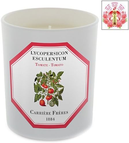Tomato - Lycopersicon Esculentum Candle by Carriere Freres & Love Spell Card Gift Set