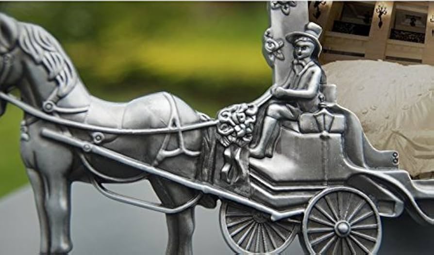 Amazon.co.jp: gannbarou アンティーク風 馬車 モチーフ