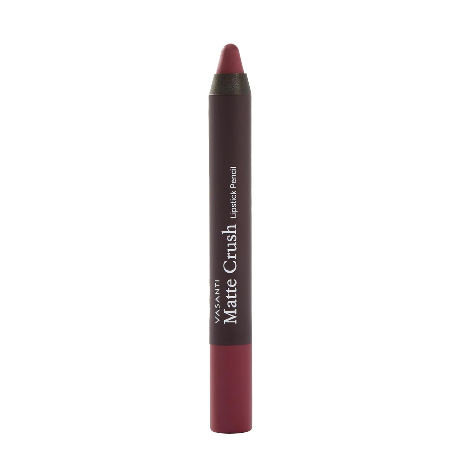 VASANTI Matte Crush Lipstick Pencil – It’s Your Mauve – Soft, Velvety Matte Finish, Waterproof, Smooth Application – Natural, Vegan, Paraben-Free Lip Color