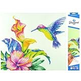 Leisure Arts-Diamond Art by Leisure Arts - Powered by Diamond Dotz - 5D DIY Diamond Painting Kit - Hummingbird Design