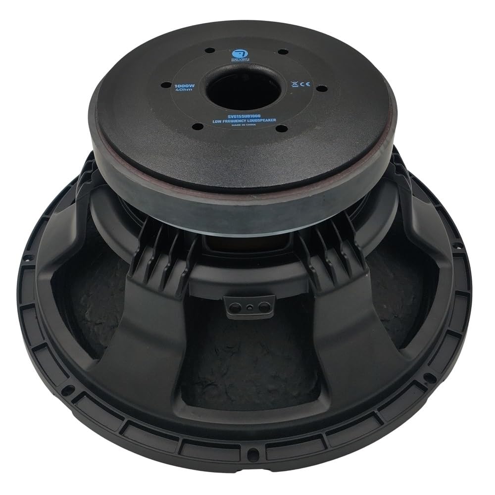 Seven Soundvector SVG15SUB1000/4 Subwoofer 15 pouces Haut-parleur professionnel de basse basse 4 Ohm 1000 W AES 2000 W Programme