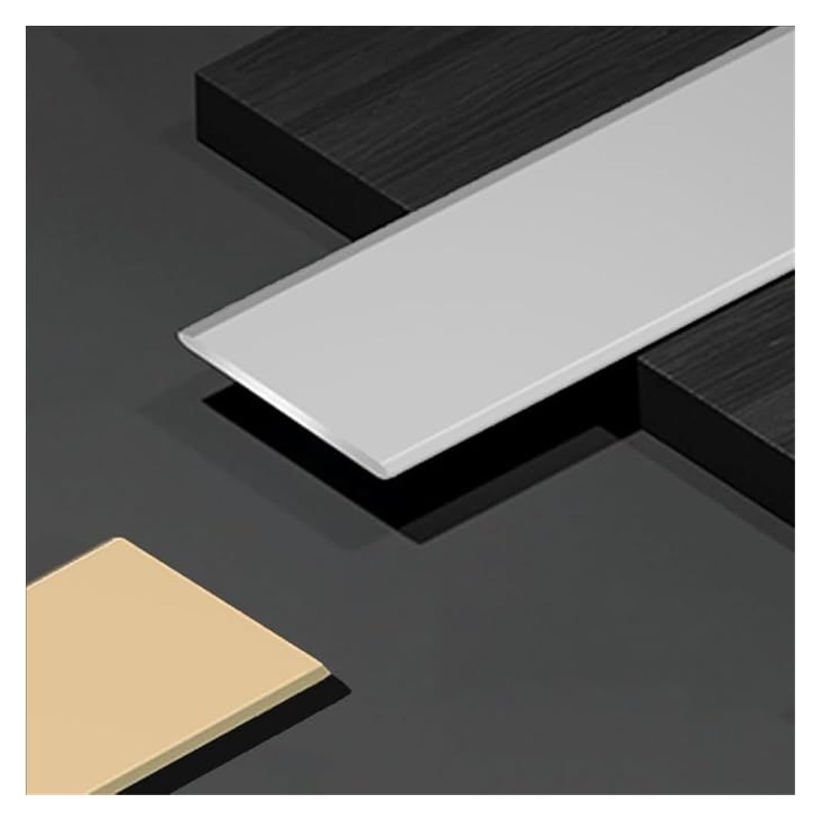 Umbral tapajuntas para suelo, perfil de compensación de altura Tira | 80-150cm Perfil de transición Aluminio, Tira de Impermeable Unión para Suelos(Red,33.0mmx125cm)
