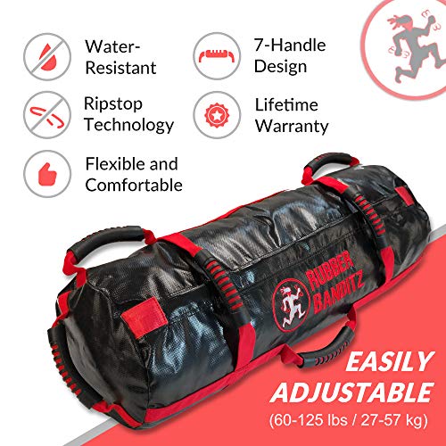 Rubberbanditz Sandsack für Fitness – verstärkter, robuster Sandsack, ideal für Crossfit, Cross-Training, militärische Konditionierung und Übungen. - Image 3