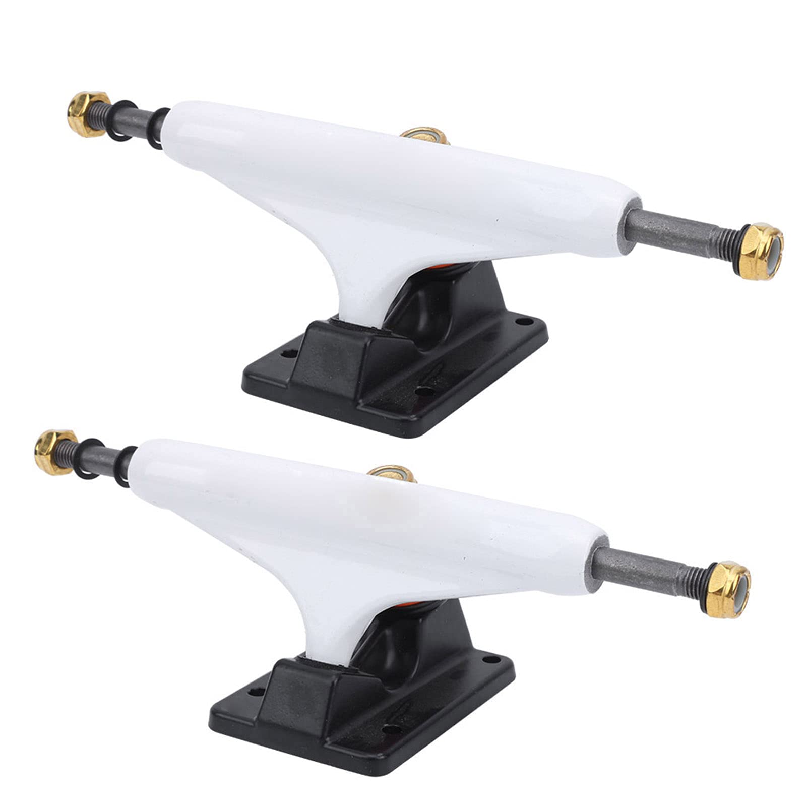 VGEBY Lot de 2 trucks de skateboard professionnels en érable - Design intégré - Support de roue de rechange - Outil parfait pour les sports de plein air