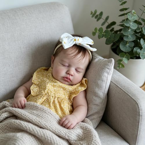 Muñeca bebé reborn realista silicona 20 pulgadas miniatura 3