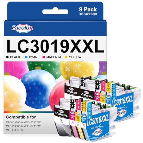 Cartouches LC3019 XXL Paeolos pour éviter les pannes d'encre sur Brother MFC-J6530DW