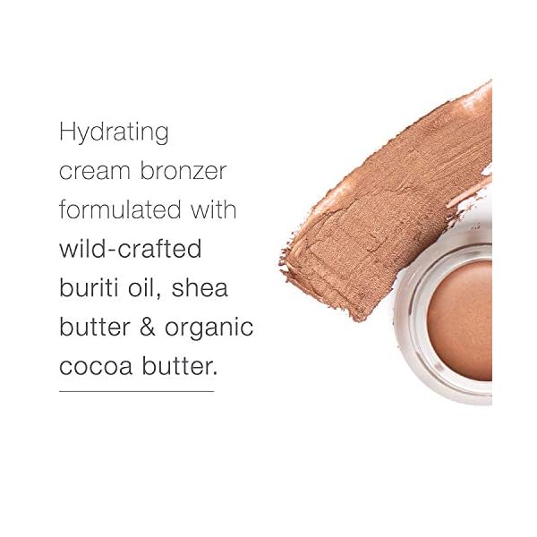 RMS Beauty Buriti Bronzer - Cream Bronzer, Face & Body Shimmer Bronzer & Highlighter, Face Glow Highlighter Makeup, Face Highlighter & Makeup Bronzer