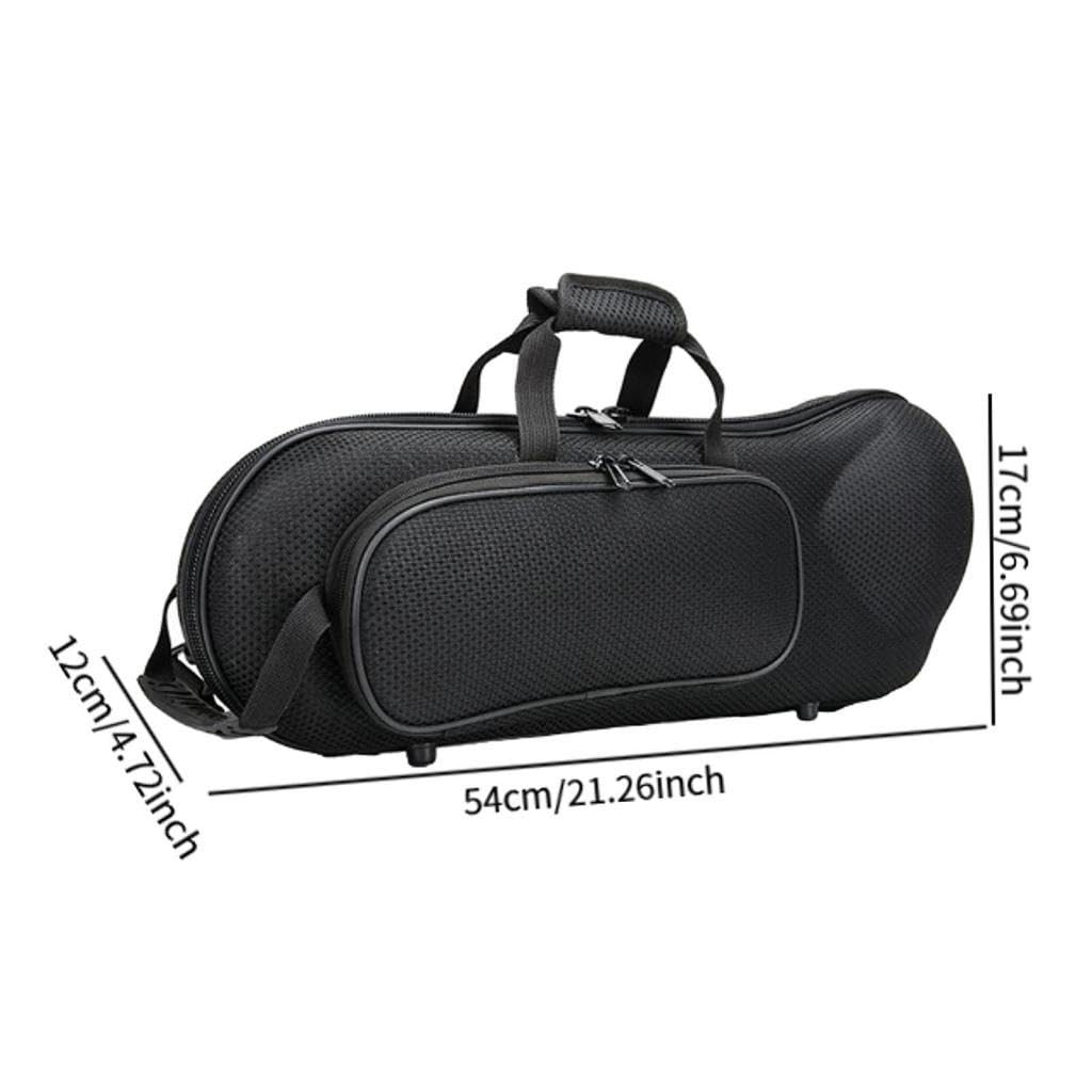 Borsa Professionale per Tromba Oxford con Morbida Sacca in Cotone, Custodia Rigida in Schiuma, Design Leggero per Strumenti in Ottone, in Tessuto Oxford