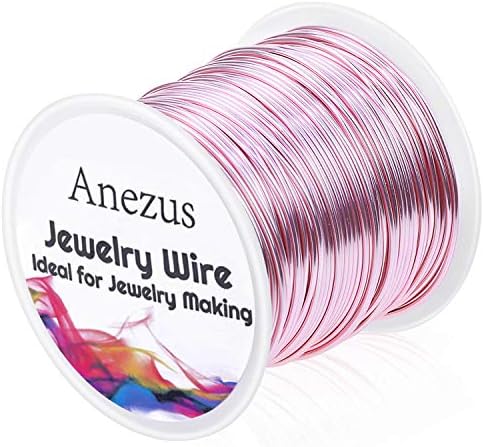 Jewelry Wire for Jewelry Making, Anezus Craft Wire Tarnish Resistant Copper Beading Wire for Jewelry Making Supplies and Crafting (Copper, 18 Gauge)