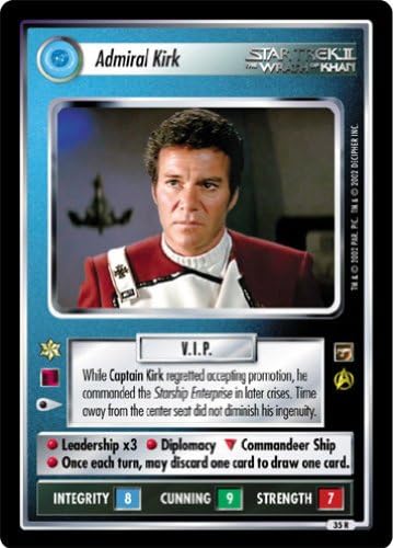 Decipher Star Trek CCG 1E TMP Motion Pictures Admiral Kirk 35R+
