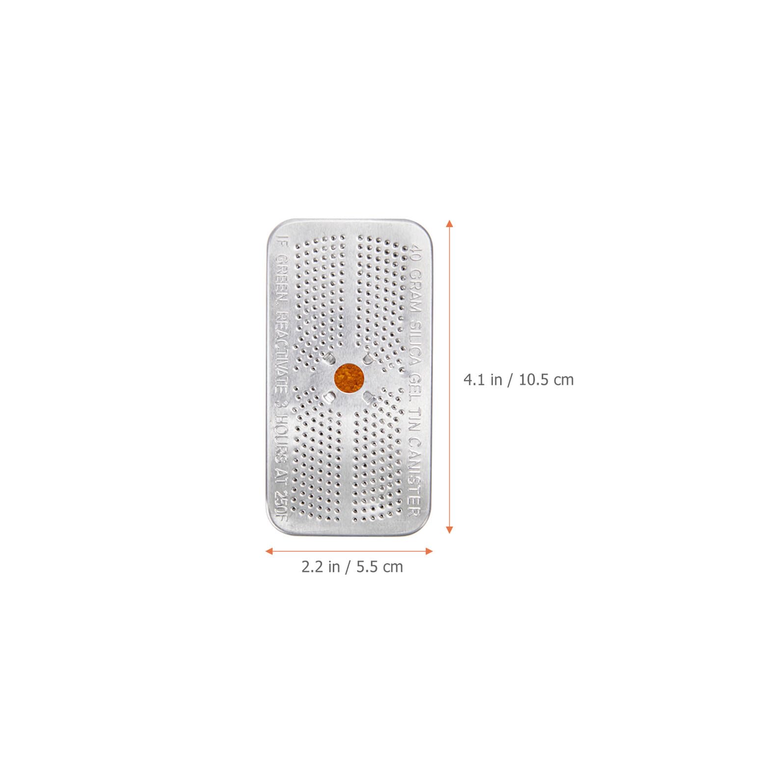 Generico Silica per Armadi 5 Pezzi da 40 Gram in Alluminio Indicatrici Assorbi Umidità Riutilizzabile per Elettronica e Elettrodomestici