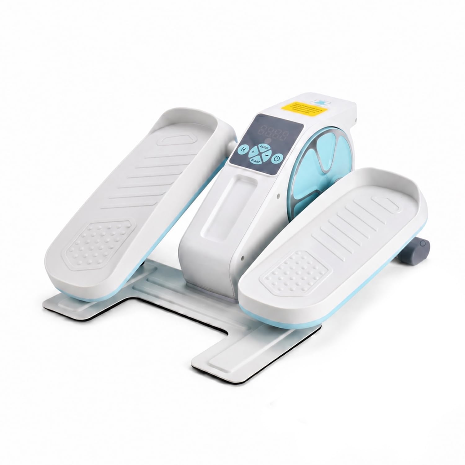 LIVMORE Elektro Fitness Stepper, Magnetischer Widerstand, LCD Display, Fernbedienung, Anti Rutsch Pedale, Schwarz