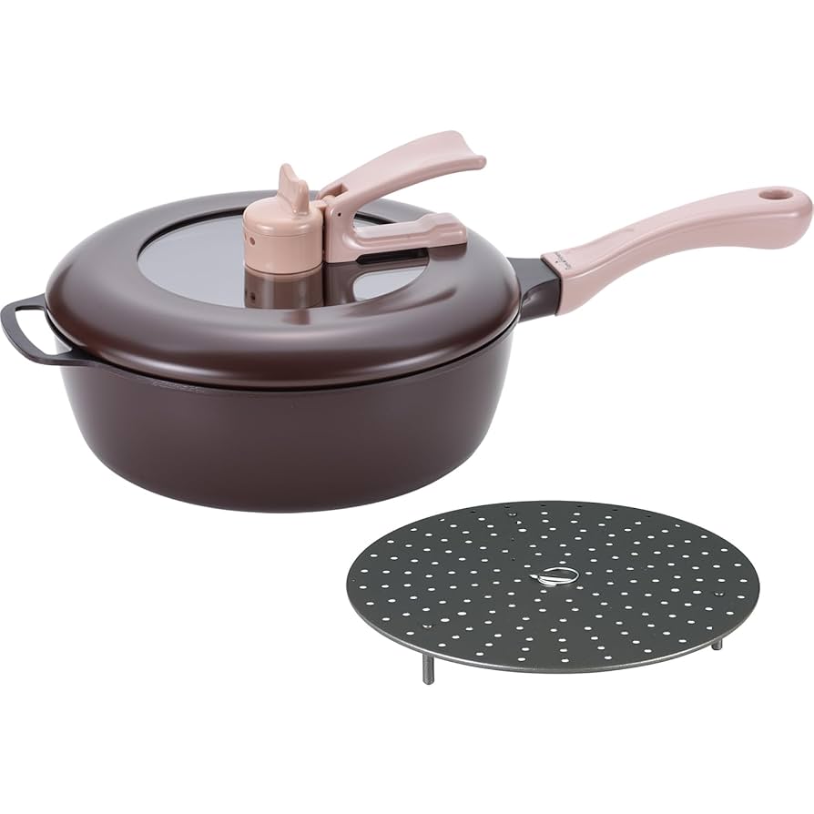 新品未使用 レミパン ブラウン 平の蒸し台セット Amazon｜和平フレイズ レミパン ブラウン & 平の蒸し台 セット