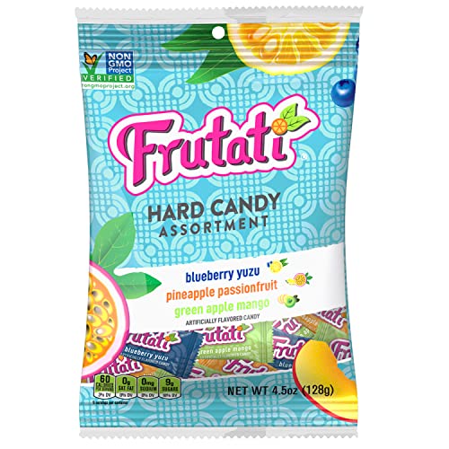 Frutati Hard Candy Assortment Green Apple Mango, Pineapple Passionfruit, And Blueberry Yuzu - Non-Gmo - Individually Wrapped (4.5Oz) #TOP8