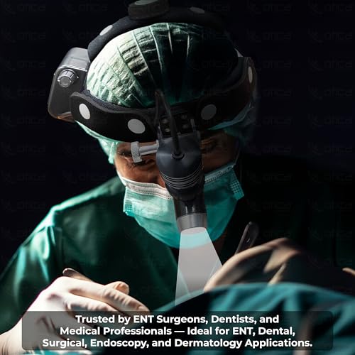Image of OTICA 10 Watt ENT Surgical LED Headlight for Doctors Hospital and Multi Purpose (Adjustable Focus of Light)