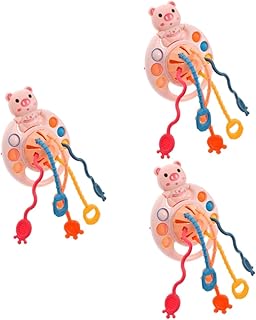Toyvian 3 Pçs Corda Dedo Lala Brinquedo Infantil Brinquedos Para Bebês Crianças Brinquedos Educativos Brinquedos Para Crianças Brinquedos De Silicone Para Bebês Crianças Brinquedos De