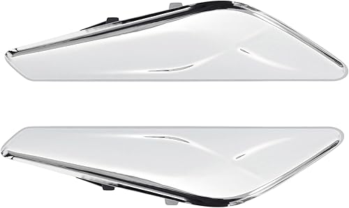 MOTOKU Moldura de guardabarros delantero del lado del conductor y del pasajero cromado para BMW X3 X4 2011-2017