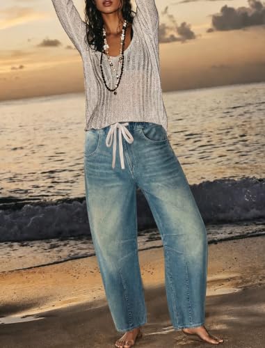 Barrel Jeans Women Boyfriend Baggy Jeans - image 3