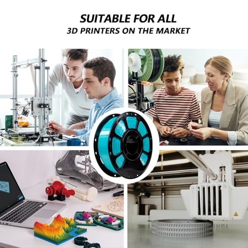 Image of iBOSS 3D Printer Silk Filament, Shiny Silk PLA+ Filament 1.75mm, Smooth Silky Surface PLA Plus, Great Easy to Print for 3D Printers, Dimensional Accuracy + /- 0.02mm, Silk Pearl Blue 1KG