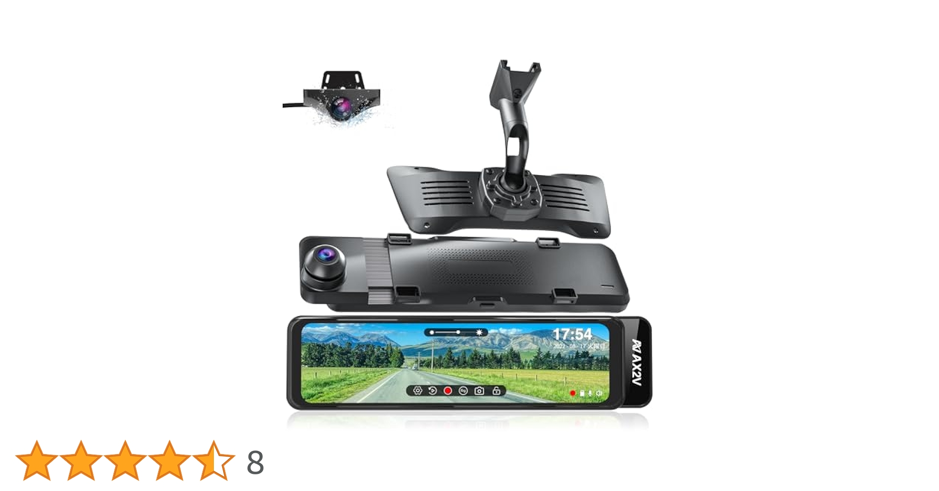 Amazon.co.jp: AX2V 11インチ ドライブレコーダー ミラー型 4K