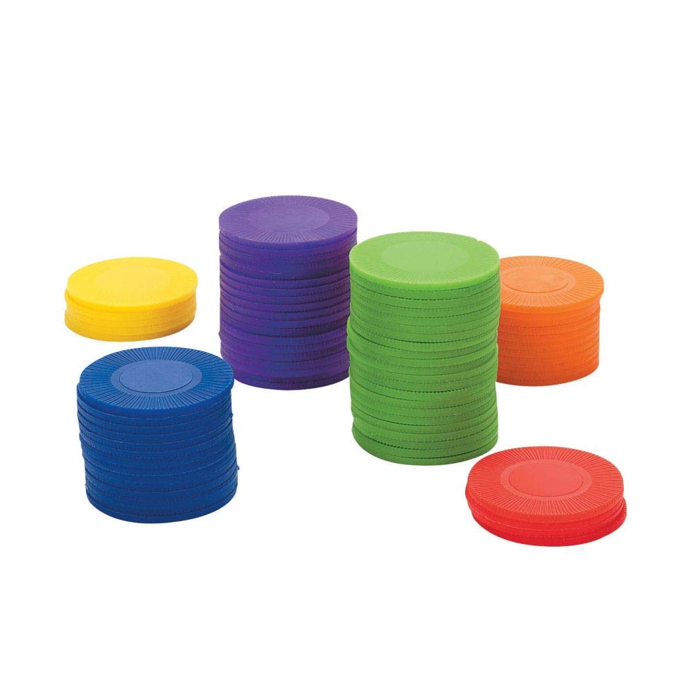 Stackable Counting Chips - 600 Pieces - Educational and Learning Activities for Kids