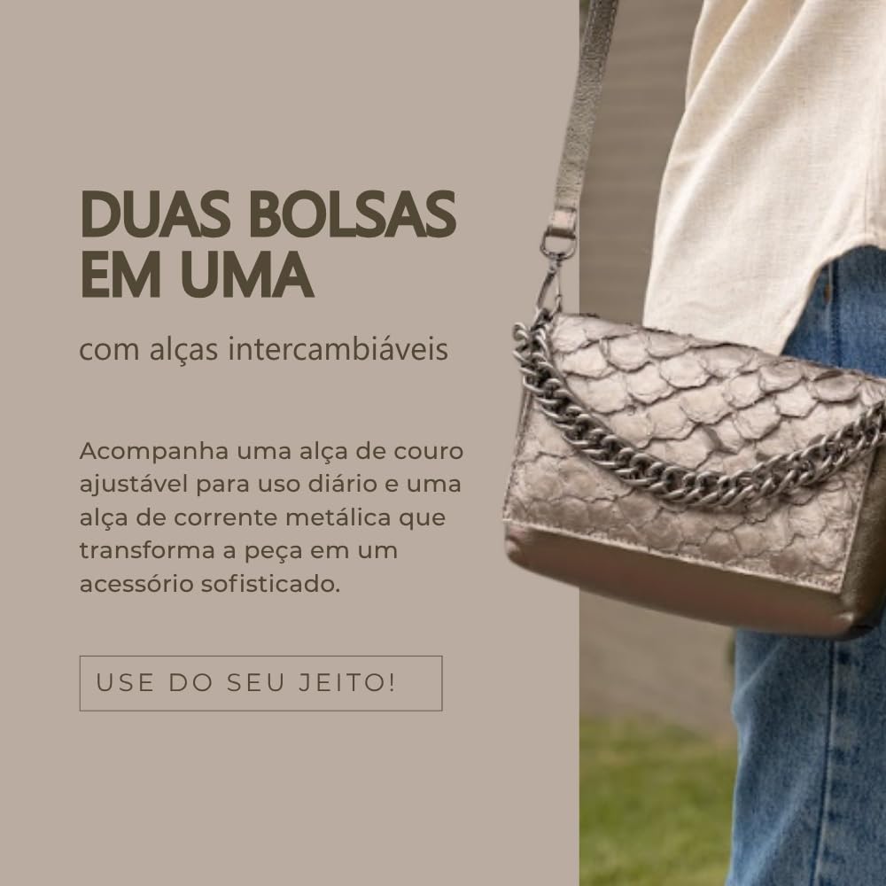 Bolsa Luna em Couro Legítimo de Pirarucu Sustentável, Alça Intercambiável, Tamanho Único – Marca Sool em promoção! Veja a oferta e mais achadinhos de Bolsas 6 Hoje é o melhor dia para comprar Bolsa Luna em Couro Legítimo de Pirarucu Sustentável, Alça Intercambiável, Tamanho Único – Marca Sool com aquele preço maroto! Promoção! Aproveite a oferta! 6