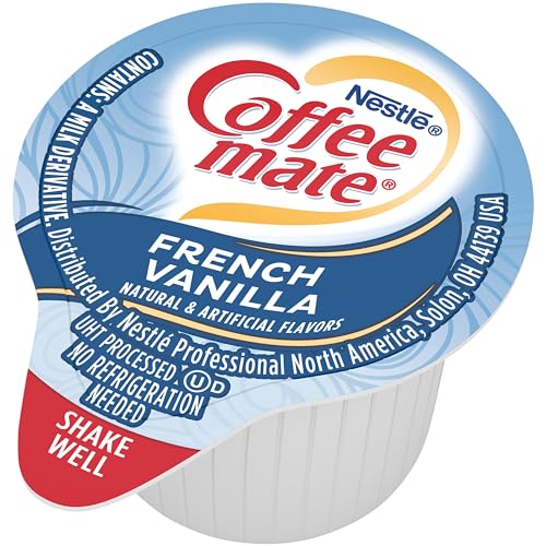 Nestle Coffee mate Coffee Creamer, French Vanilla, Liquid Creamer Singles, Non Dairy, No Refrigeration, Box of 180 Singles - Thumbnail 7