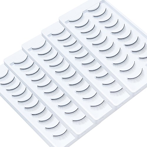 Wleec Beauty Training Lashes for Eyelash Extension (50 Pairs/5 Pack)