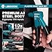 LIBRATON Plastic Rivet Gun Kit, 90 Degree Angle Hand Riveter with 40 Nylon Rivets (4 Sizes), Universal Nosepiece for Automotive/Electronics, Ergonomic & 50% Lighter Force