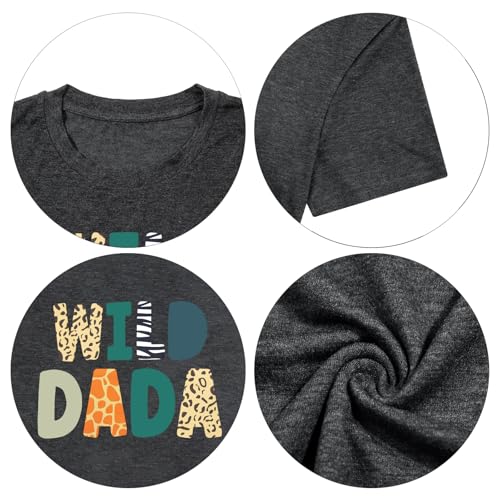 Image of Family Trips Matching Shirts : Wild One Print Tee Safari Animal Theme Parent-Child Outfit