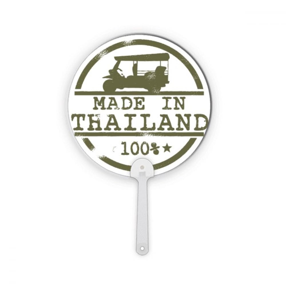 Illustration ronde de tracteur en plastique pour décoration d'éventail thaïlandais