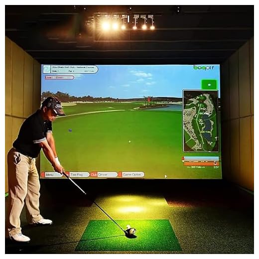 4 Sizes Indoor Golf Simulator for Home and Commercial Use Includes HD Impact Screen Suitable for Use with All Golf Launch Monitors for Golf Training (Size 3)