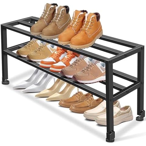 MISSLO Heavy Duty 2-Tier Shoe Rack Cover